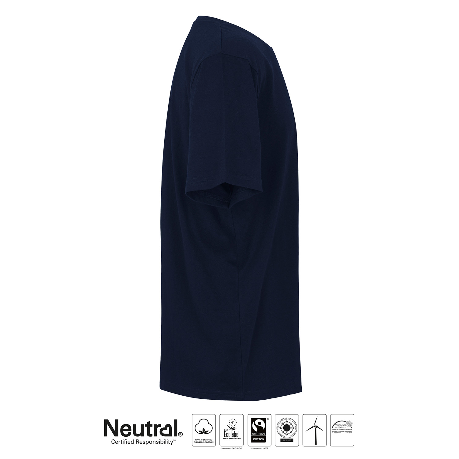 T-shirt Workwear - Unisex - Neutral - Fairtrade & EKO - Navy - 3