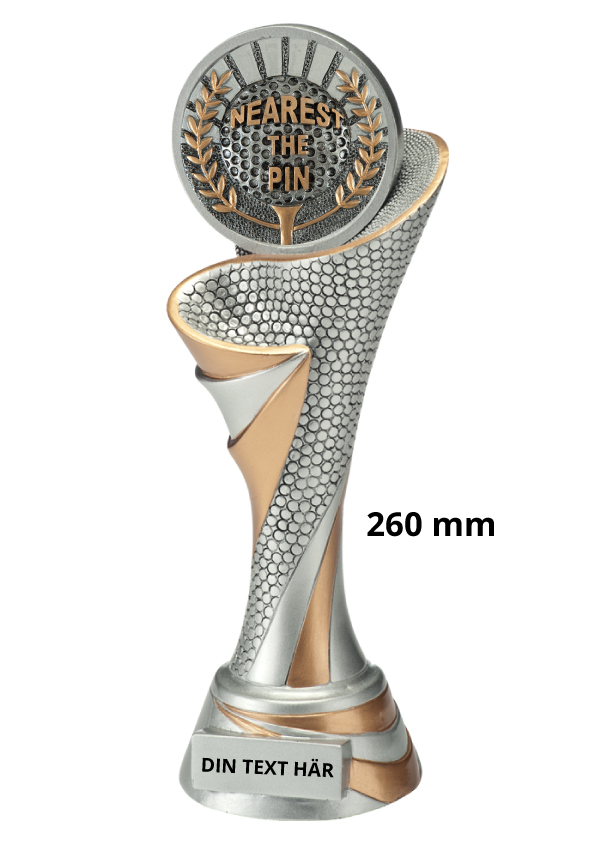 Nearest The Pin statyett Blaze 2.0 - 260 mm - Inklusive skylt med text
