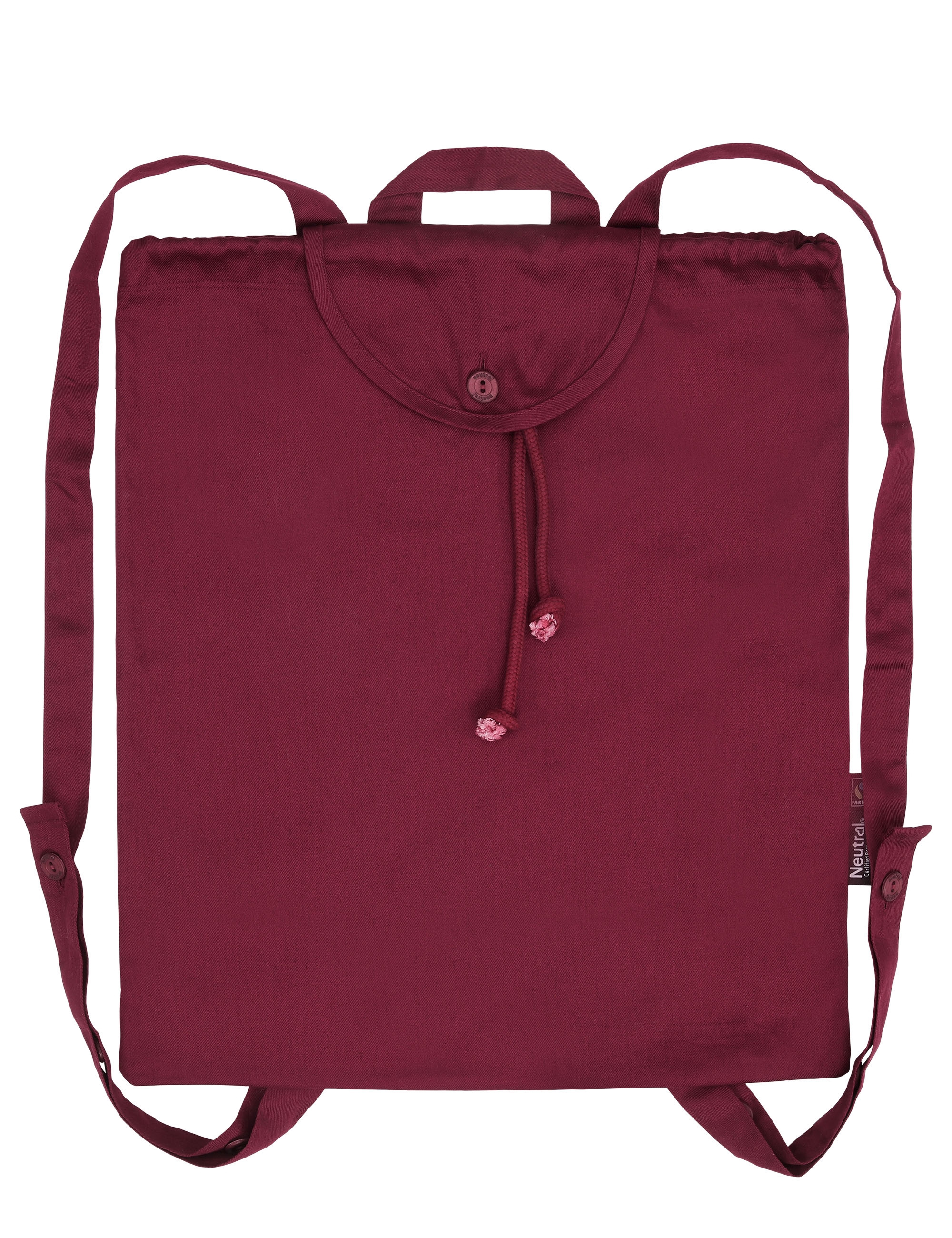 Twill Light Backpack, Neutral,  GOTS,  Fairtrade, EKO  -  6 olika färger - 9