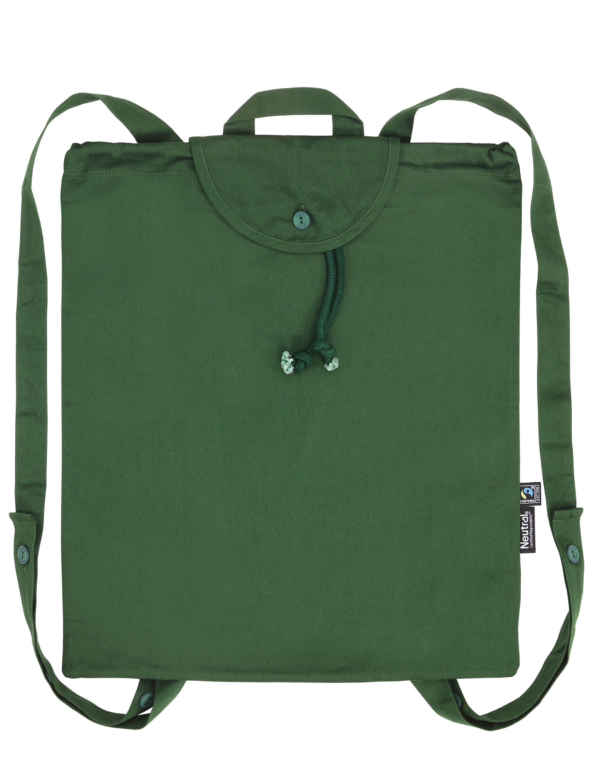 Twill Light Backpack, Neutral,  GOTS,  Fairtrade, EKO  -  6 olika färger - 10