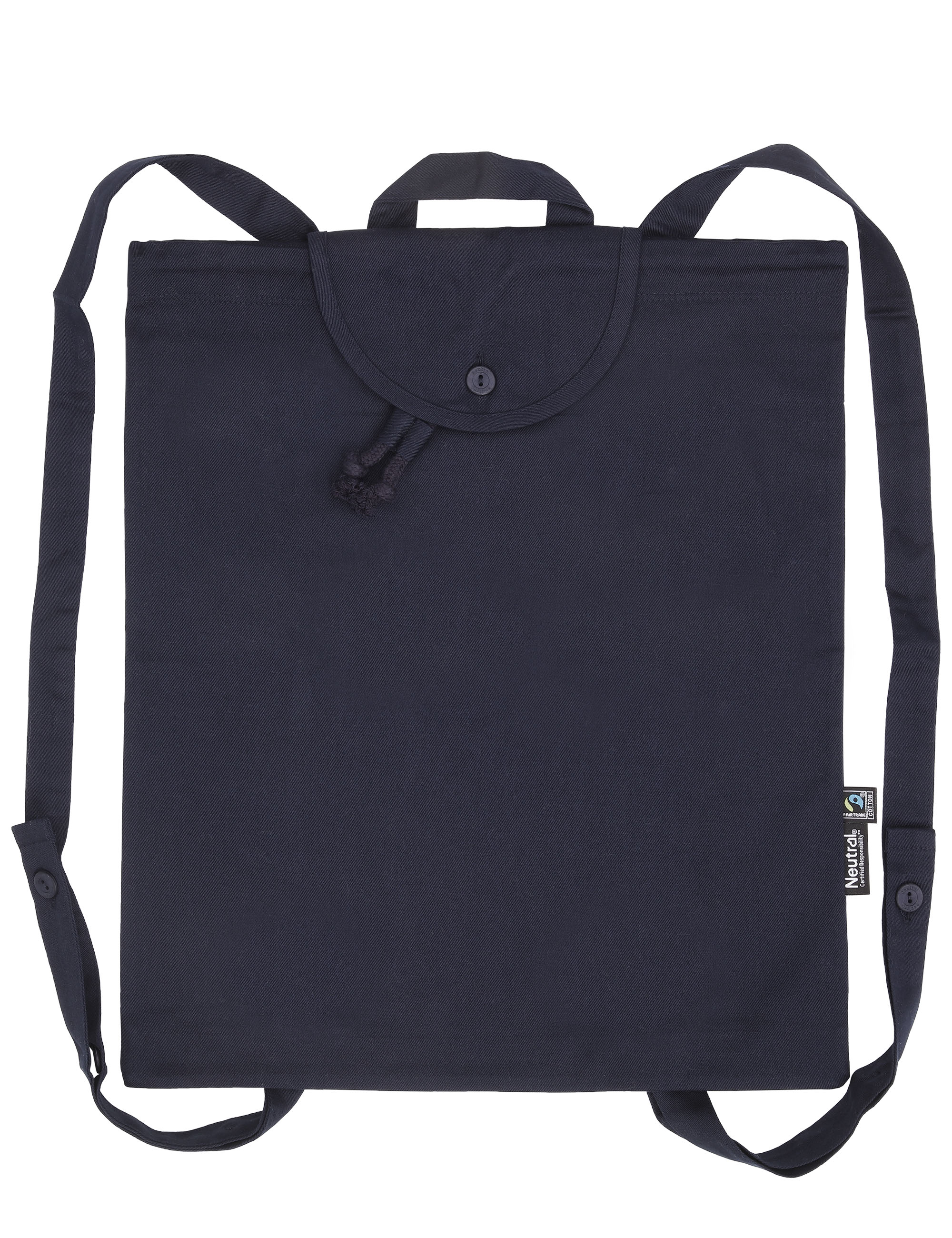 Twill Light Backpack, Neutral,  GOTS,  Fairtrade, EKO  -  6 olika färger - 8