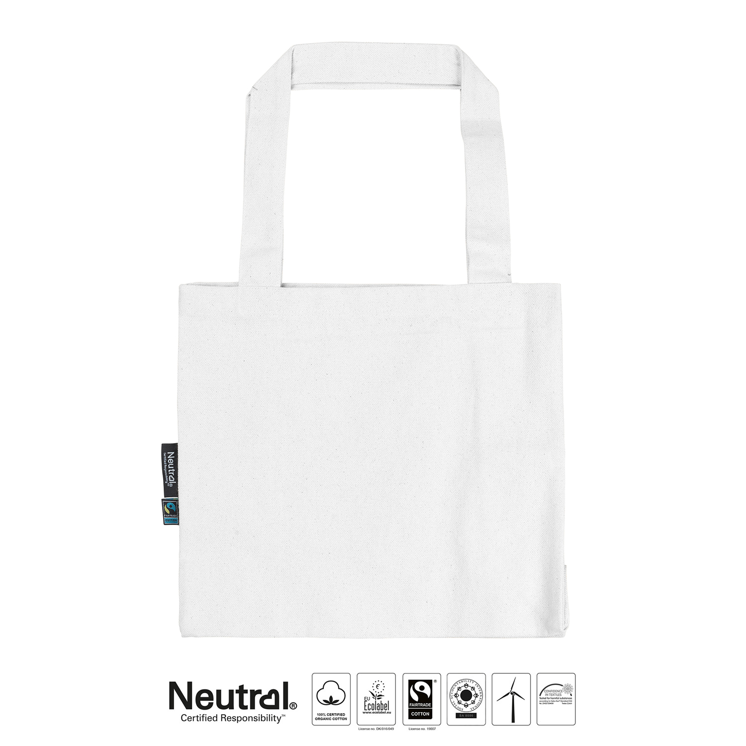Tygkasse Panama - Small - Neutral - Fairtrade & EKO GOTS - Vit - 2