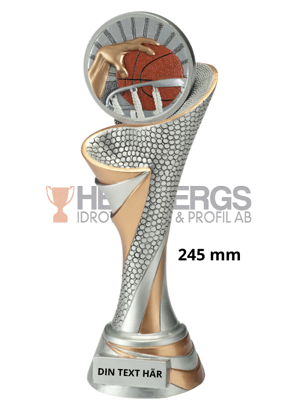 Basket statyett Blaze 2.0 - 245 mm - Inklusive skylt med text