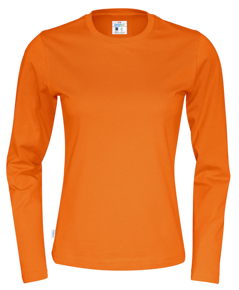 Cottover Långärmad T-shirt - Dam - Fairtrade & Ekologisk GOTS - 14 olika färger - 6