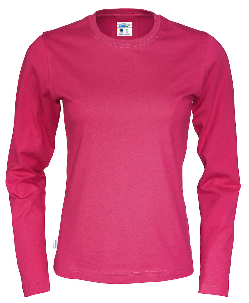 Cottover Långärmad T-shirt - Dam - Fairtrade & Ekologisk GOTS - 14 olika färger - 16