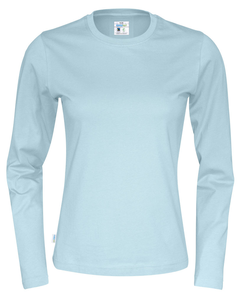 Cottover Långärmad T-shirt - Dam - Fairtrade & Ekologisk GOTS - 14 olika färger - 9