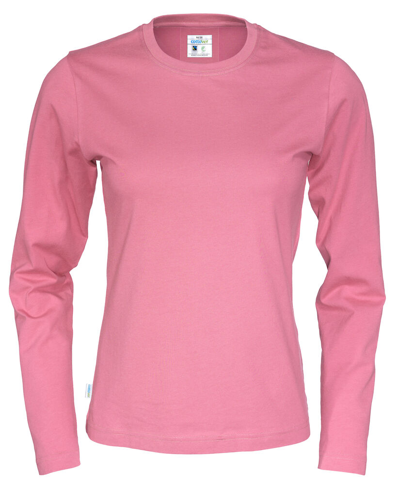 Cottover Långärmad T-shirt - Dam - Fairtrade & Ekologisk GOTS - 14 olika färger - 15