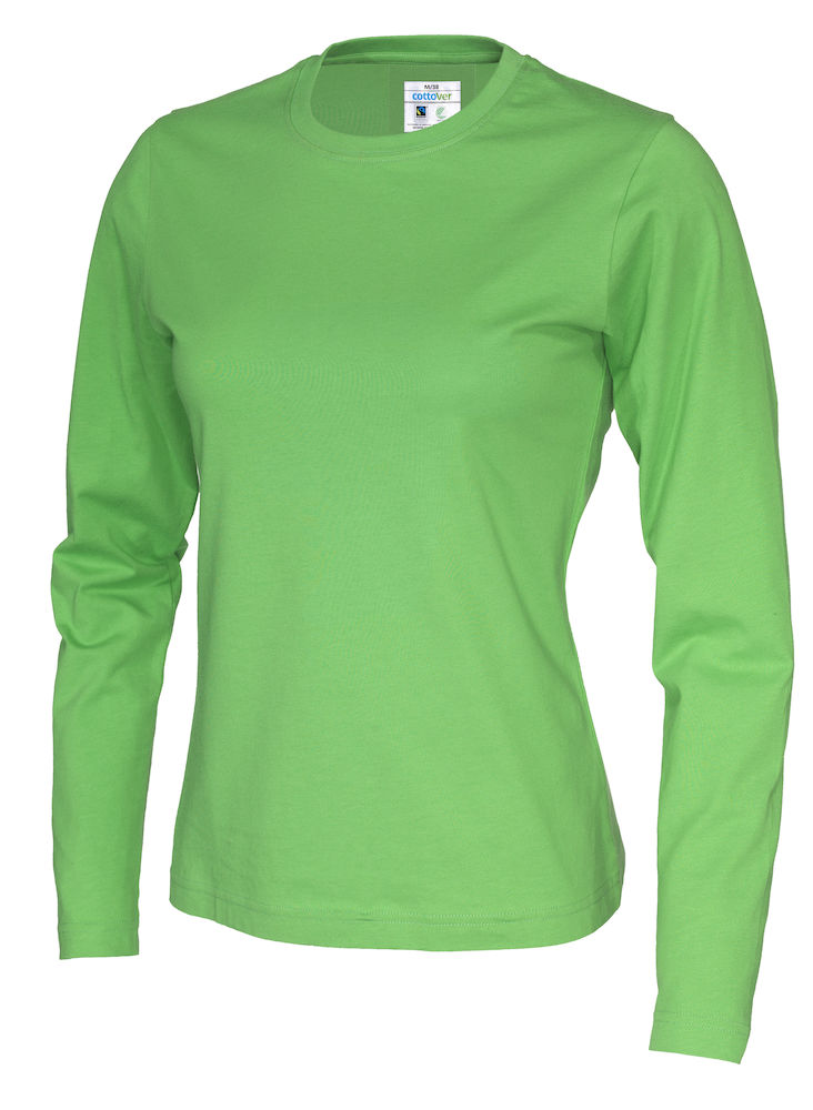 Cottover Långärmad T-shirt - Dam - Fairtrade & Ekologisk GOTS - 14 olika färger - 8