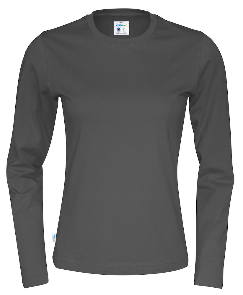 Cottover Långärmad T-shirt - Dam - Fairtrade & Ekologisk GOTS - 14 olika färger - 13