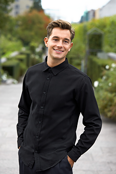 Skjorta Twill - Herr - Neutral - Fairtrade & EKO - Svart
