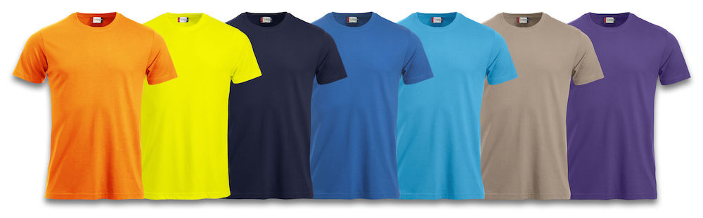 T-shirt Basic-T, Herr, Clique - 25 olika färger