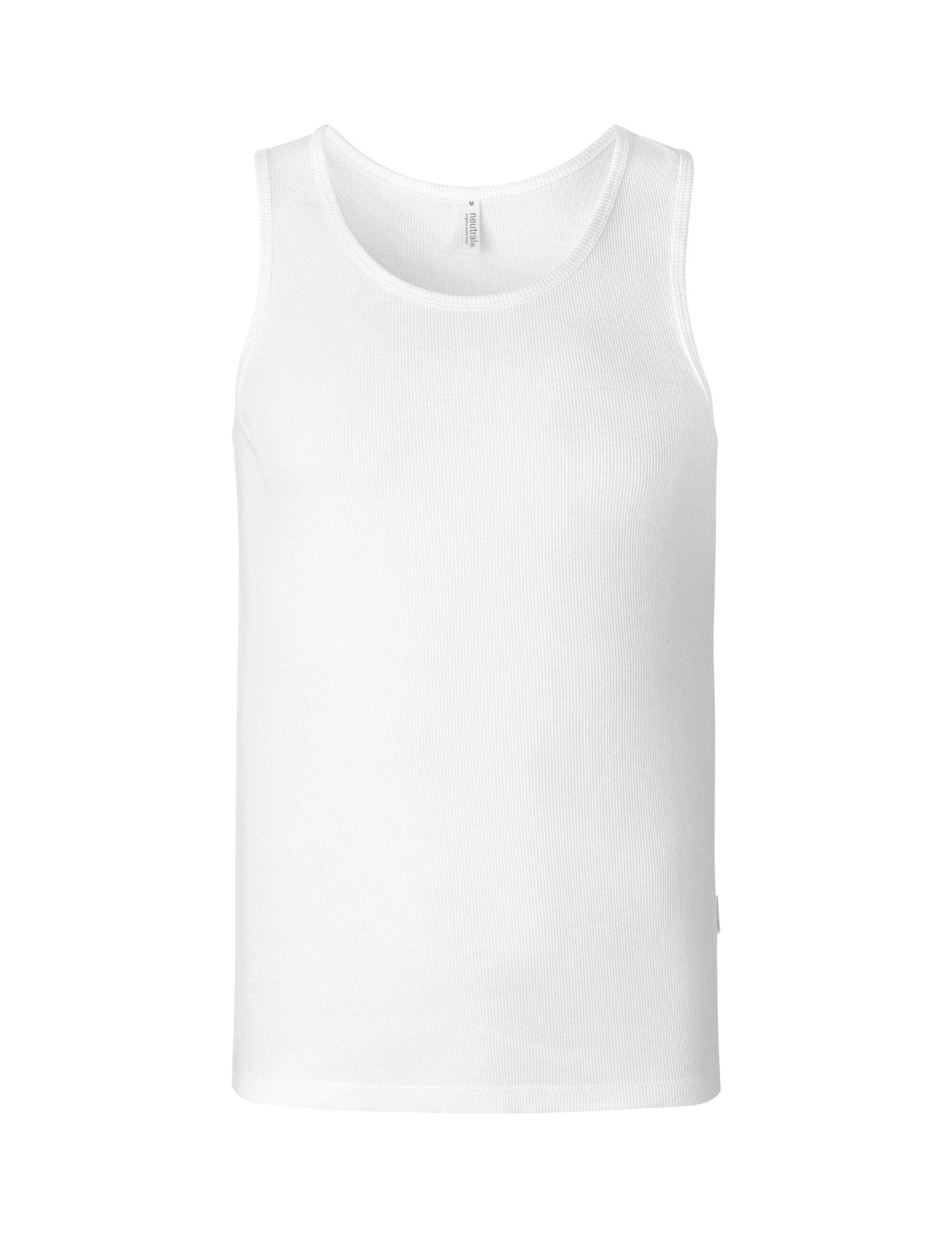 Mens Wrestler Top, White, Neutral, Fairtrade & EKO GOTS - 4
