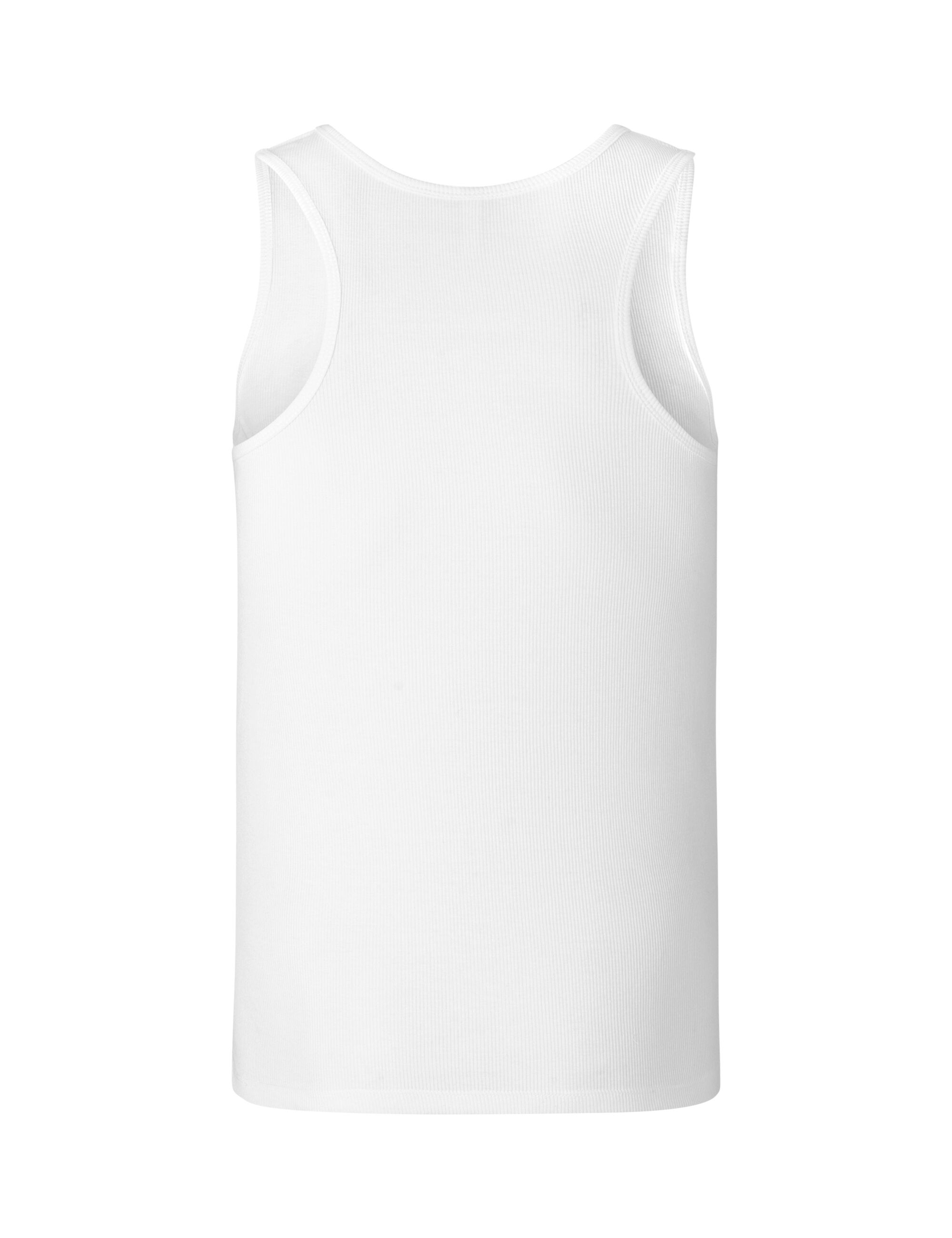 Mens Wrestler Top, White, Neutral, Fairtrade & EKO GOTS - 5