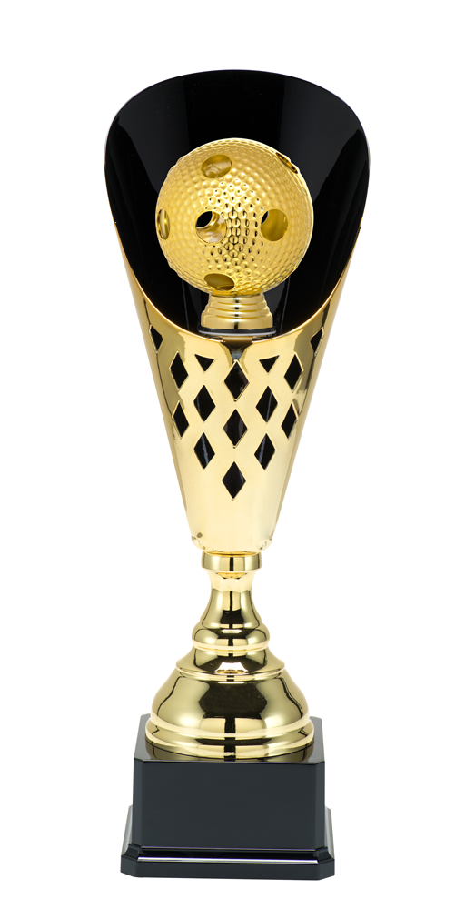 Guldpokal Innebandy Trophies  - 400/455/505 mm - Inklusive skylt med text