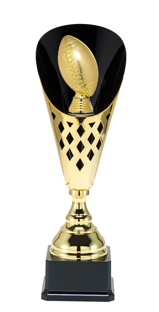 Guldpokal Amerikansk Fotboll Trophies  - 400/455/505 mm - Inklusive skylt med text