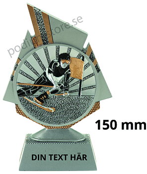 Alpint statyett Blaze 1.0 - 150 mm - Inklusive skylt med text