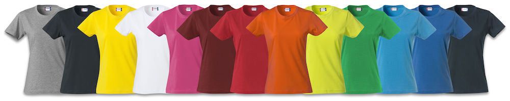 T-shirt Basic-T, Dam, Clique - 14 olika färger