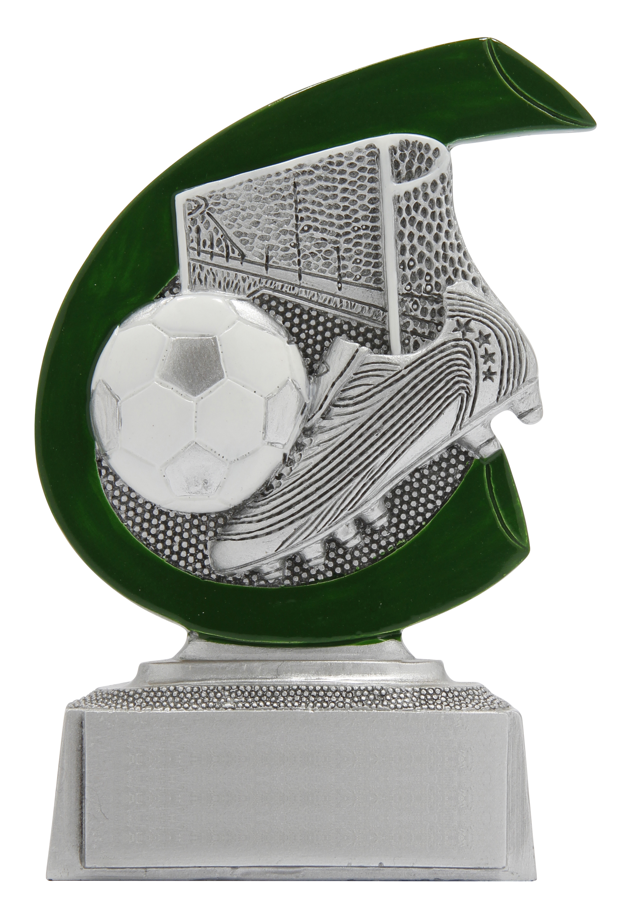 Fotbollsstatyett Greenline - 100 mm hög - Pris inklusive skylt med text