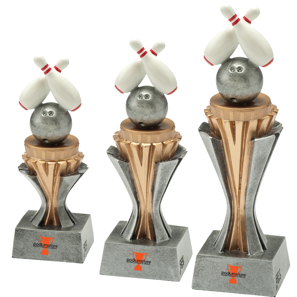 Statyett Bowling Flexx Line - 3 olika storlekar - Inklusive skylt med text