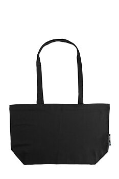 Bomullskasse Shopping med långa handtag, Neutral, Fairtrade & Ekologisk - 5 olika färger