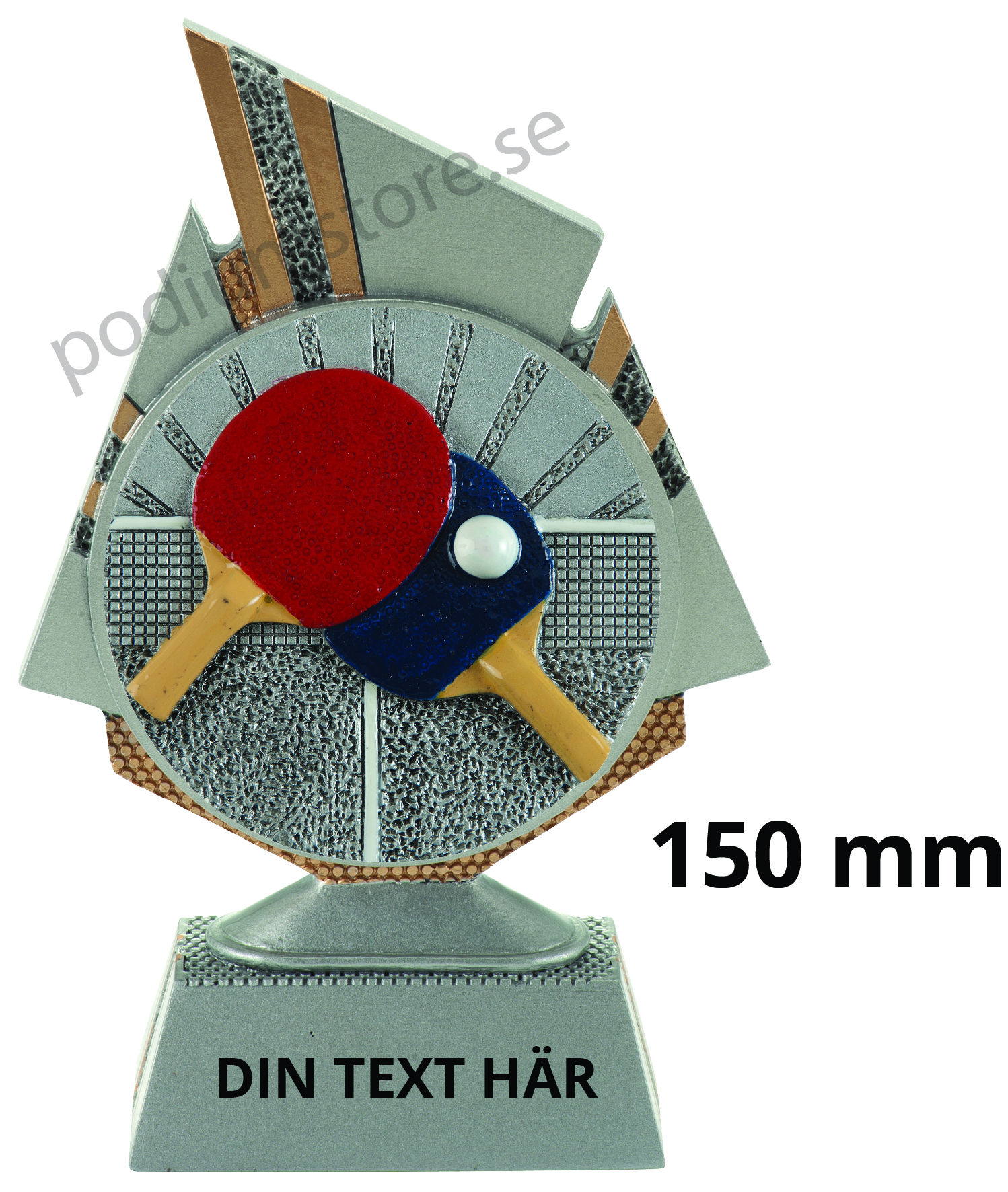 Bordtennis statyett Blaze 1.0 - 150 mm - Inklusive skylt med text