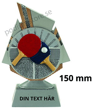 Bordtennis statyett Blaze 1.0 - 150 mm - Inklusive skylt med text