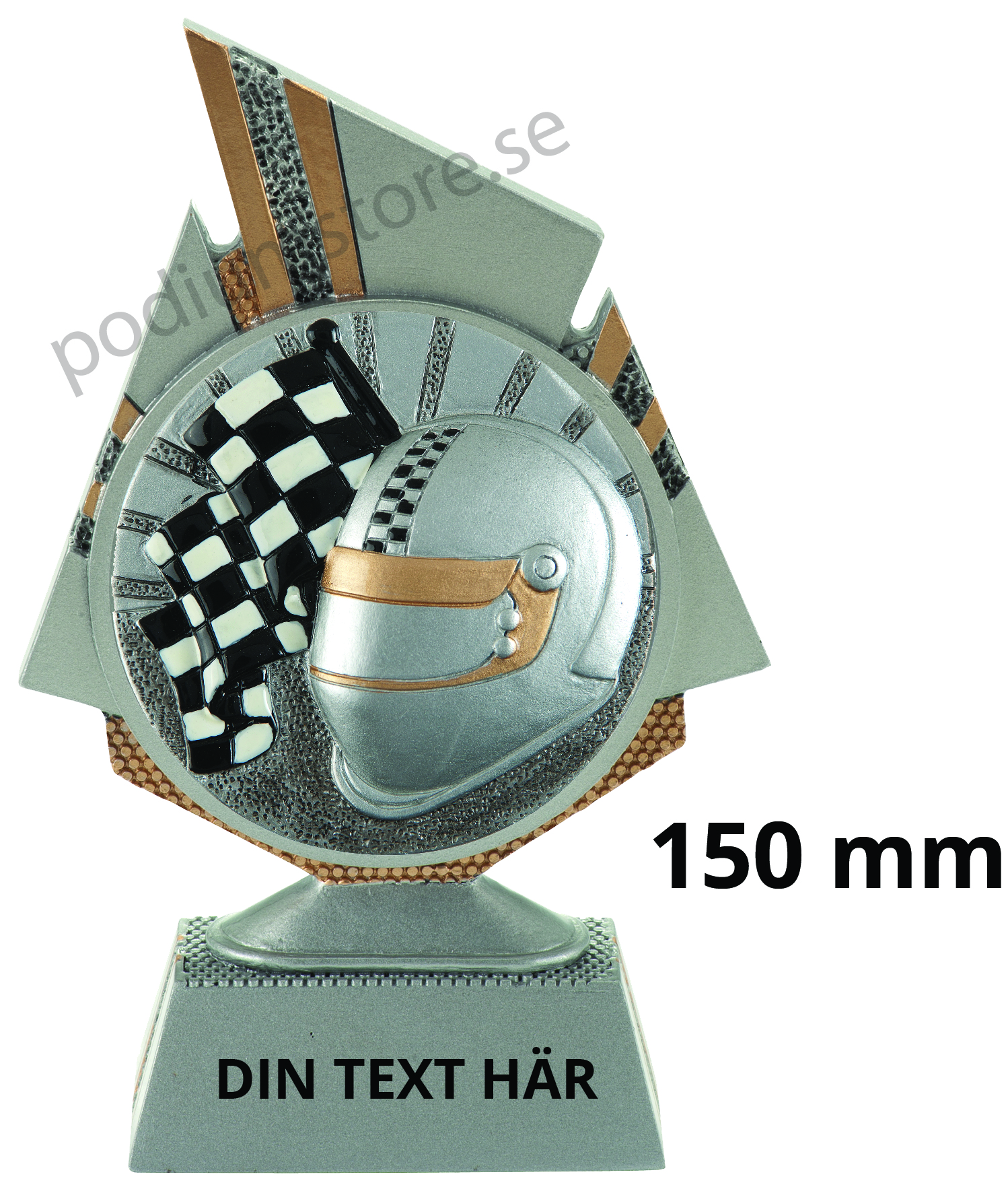 Motorsport statyett Blaze 1.0 - 150 mm - Inklusive skylt med text