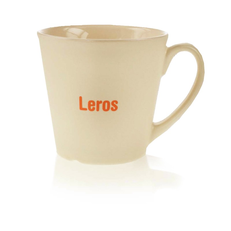 Stengodsmugg Leros 30 cl - 4 olika muggfärger - Inklusive 1-färgstryck - Stafflade priser - 4