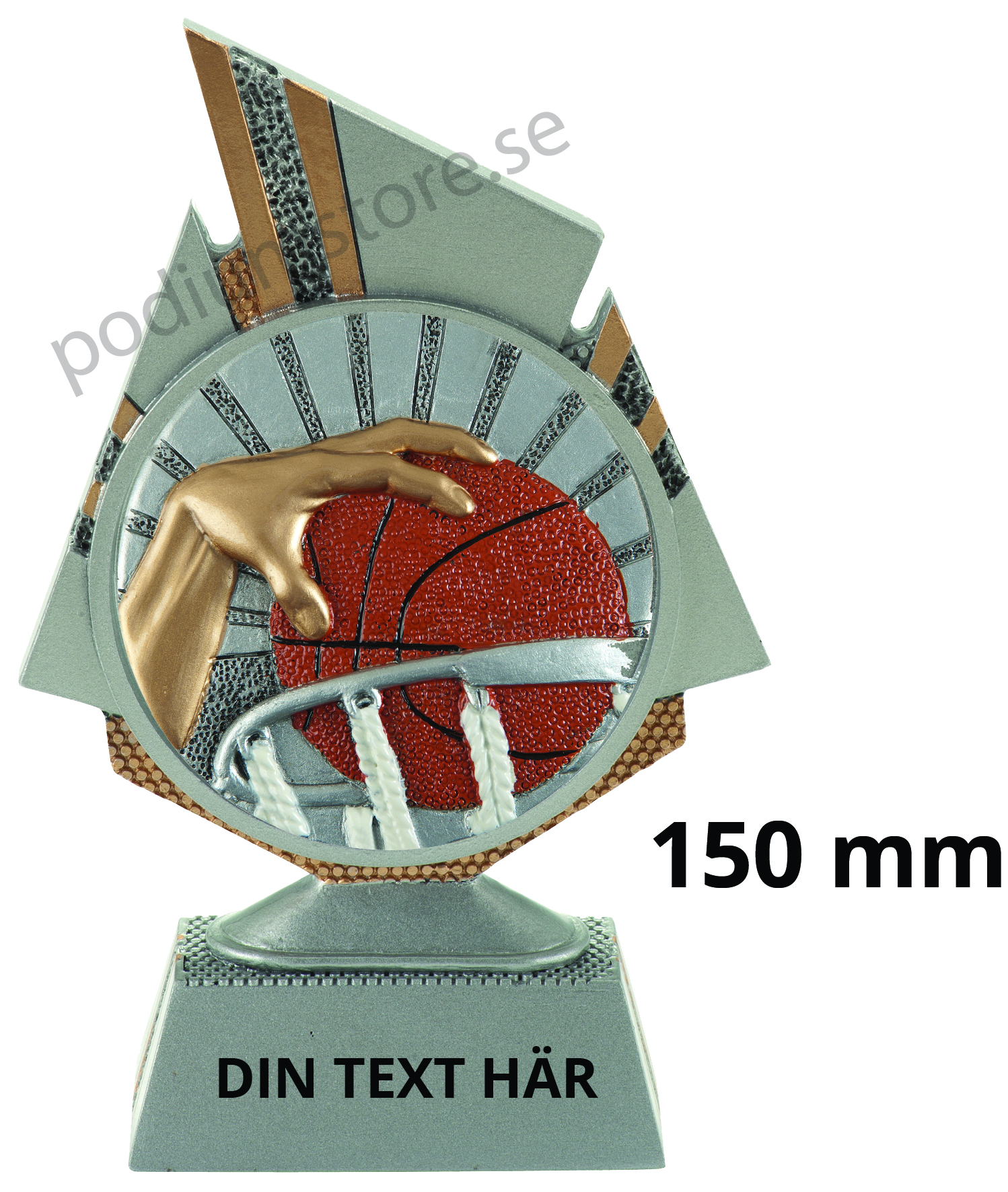 Basket statyett Blaze 1.0 - 150 mm - Inklusive skylt med text