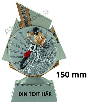 Motocross statyett Blaze 1.0 - 150 mm - Inklusive skylt med text