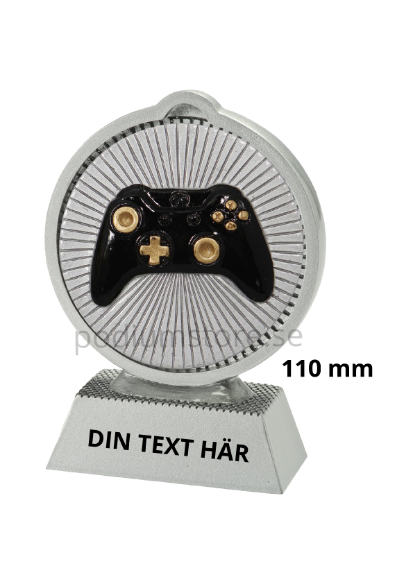 E-sport statyett Resin - 110 mm - Inklusive skylt med text