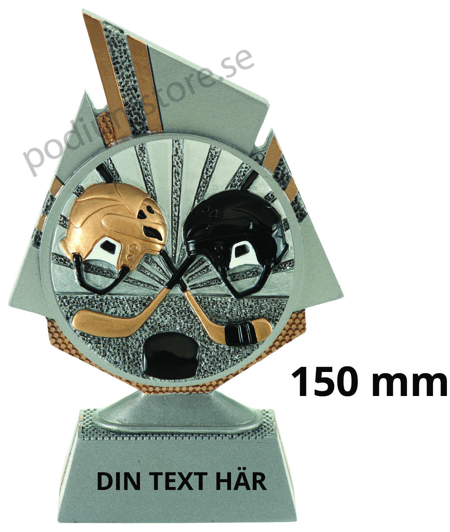Hockey statyett Blaze 1.0 - 150 mm - Inklusive skylt med text