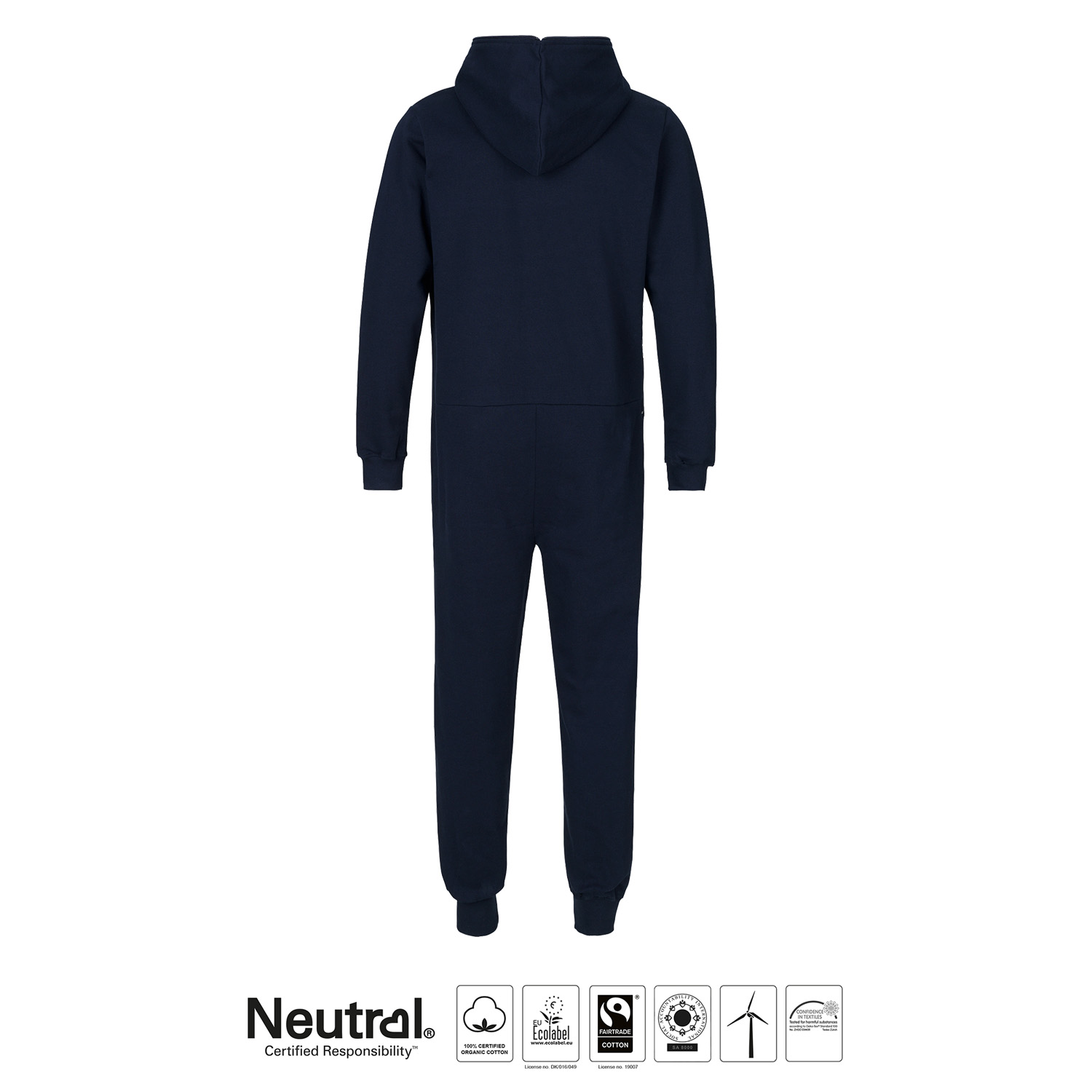 Jumpsuit - Unisex - Neutral - Fairtrade & EKO GOTS - Navy - 4