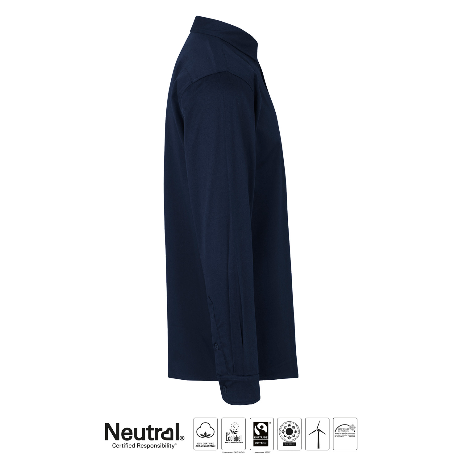 Skjorta Twill - Herr - Neutral - Fairtrade & EKO - Navy - 2