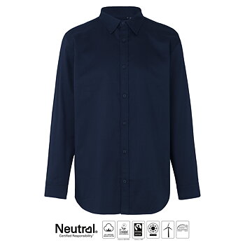 Skjorta Twill - Herr - Neutral - Fairtrade & EKO - Navy