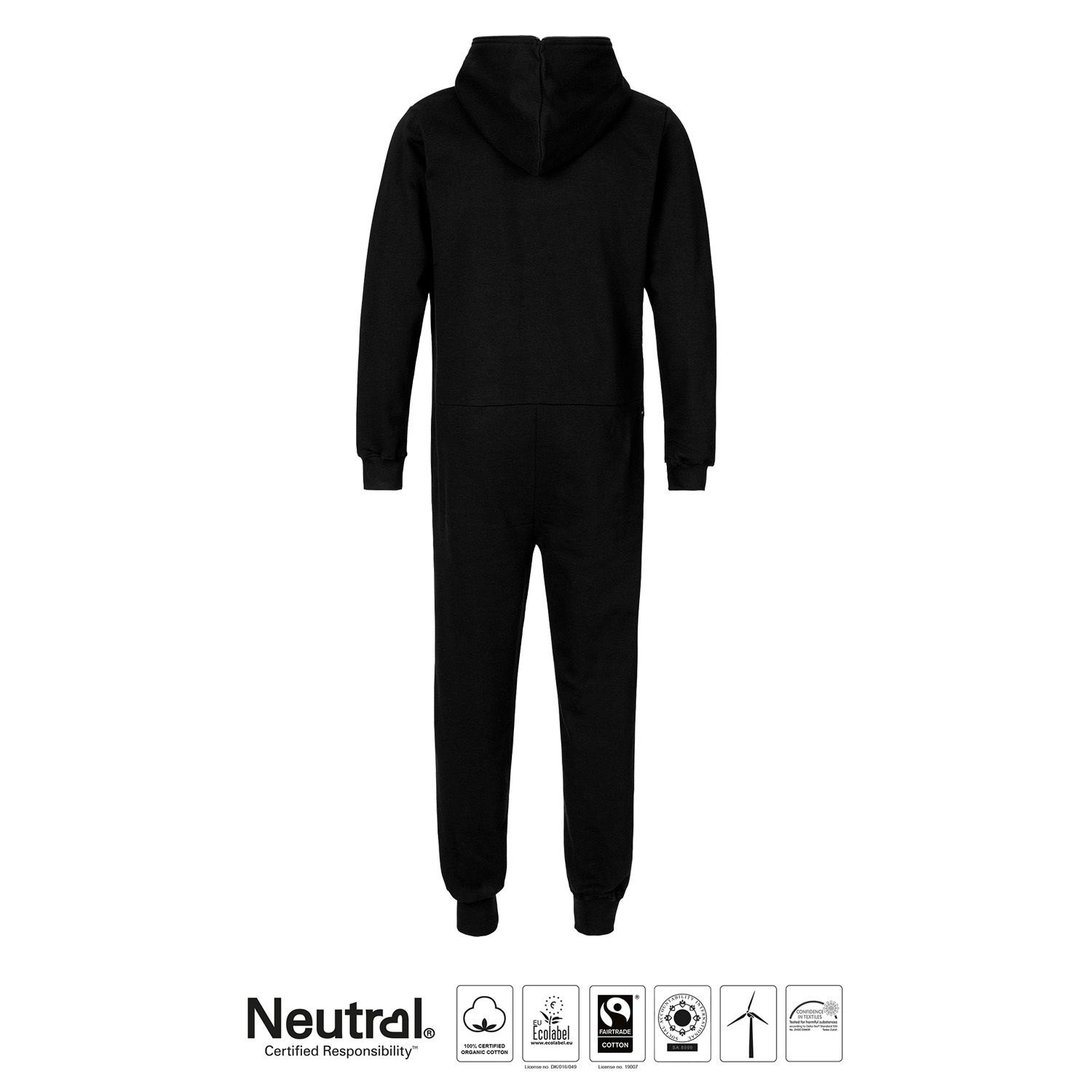 Jumpsuit - Unisex - Neutral - Fairtrade & EKO GOTS - Svart - 4