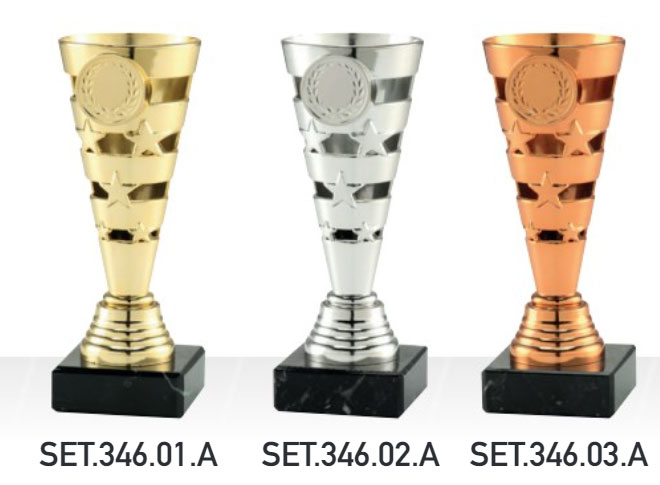 Statyett Öckerö 150 mm - Guld/Silver/Brons - Pris inklusive skylt med valfri text