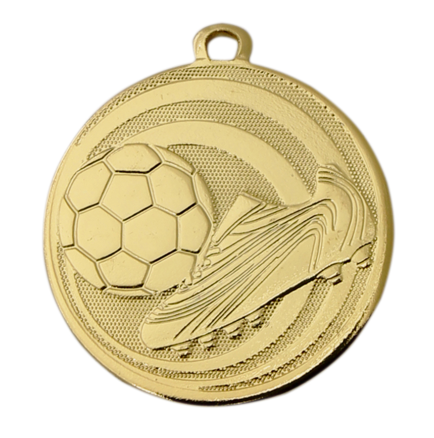 Medaljer 45 mm präglad - Fotboll - Guld, Silver och Brons