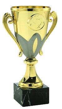 Pokal Molde - 3 olika storlekar - Inklusive jetong och skylt med text