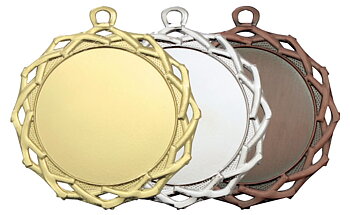 Medaljer 70 mm - Guld, Silver, Brons
