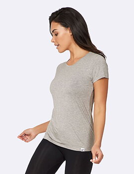 T-shirt - Dam -  Ljusgrå - BOODY - EKO (UTGÅR)