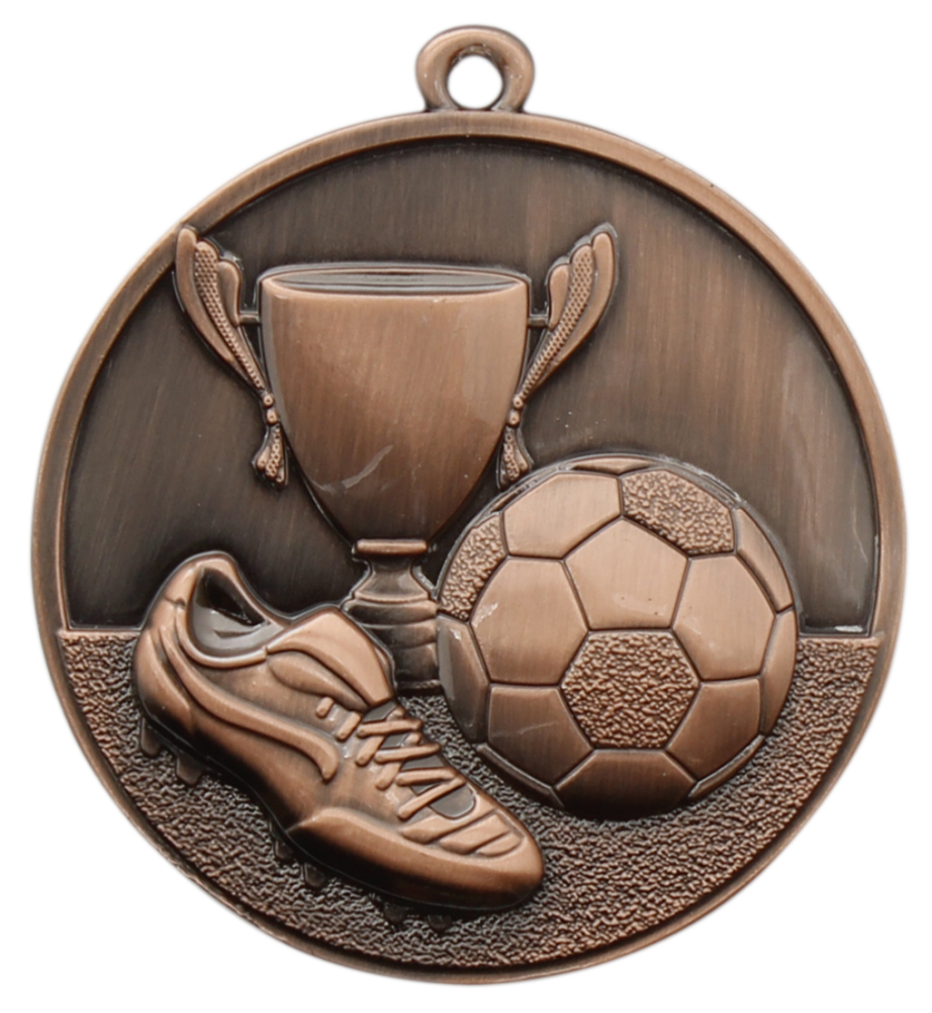 Medaljer 50 mm präglade - Fotboll - Guld, Silver och Brons - 4