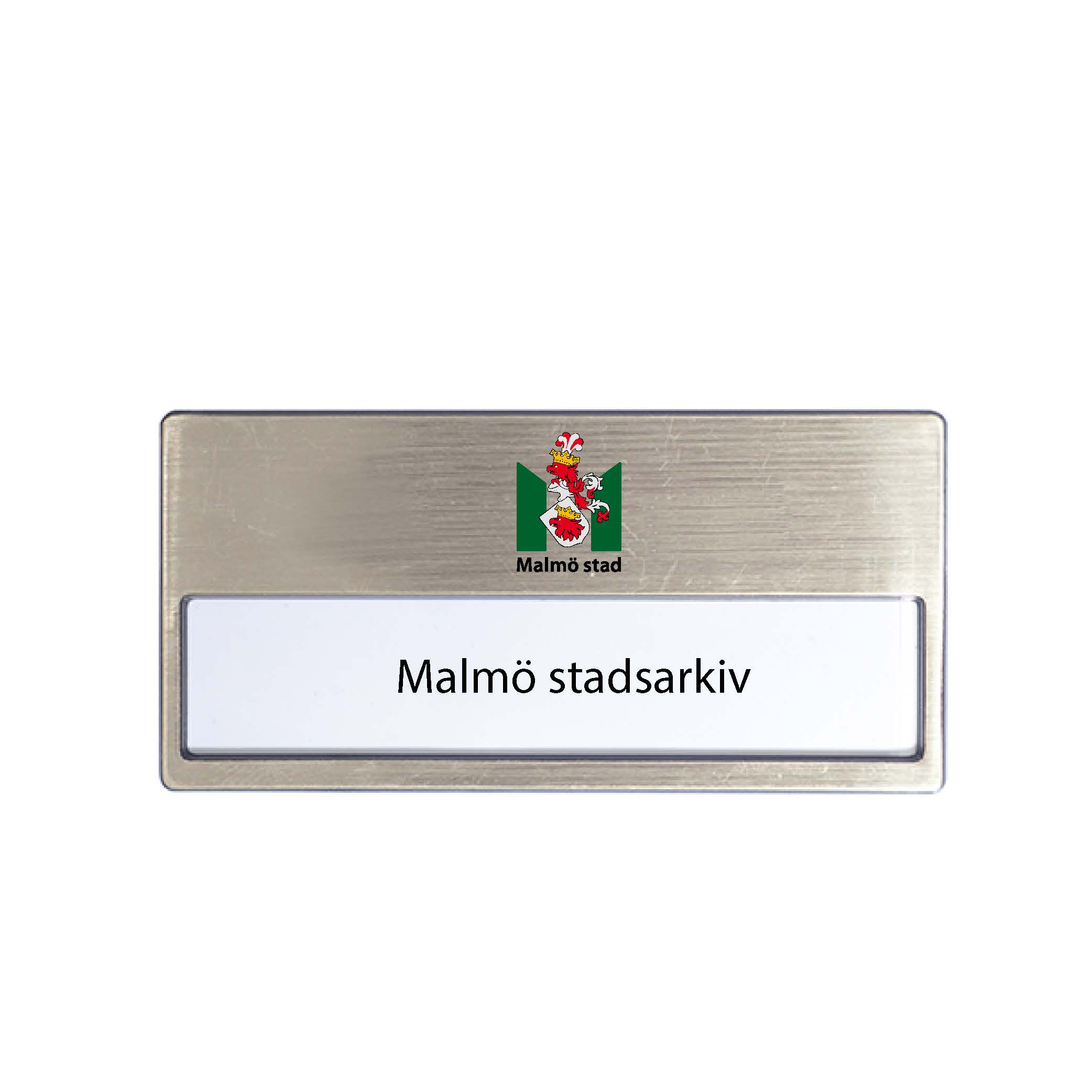 Namnskylt med fönsterbricka, 68 x 35 mm, inklusive 4-färgstryck & namn - 3 olika färger