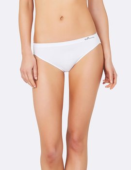 Women's Classic Bikini Underwear, White, Boody Bamboo Eco Wear, Organic 