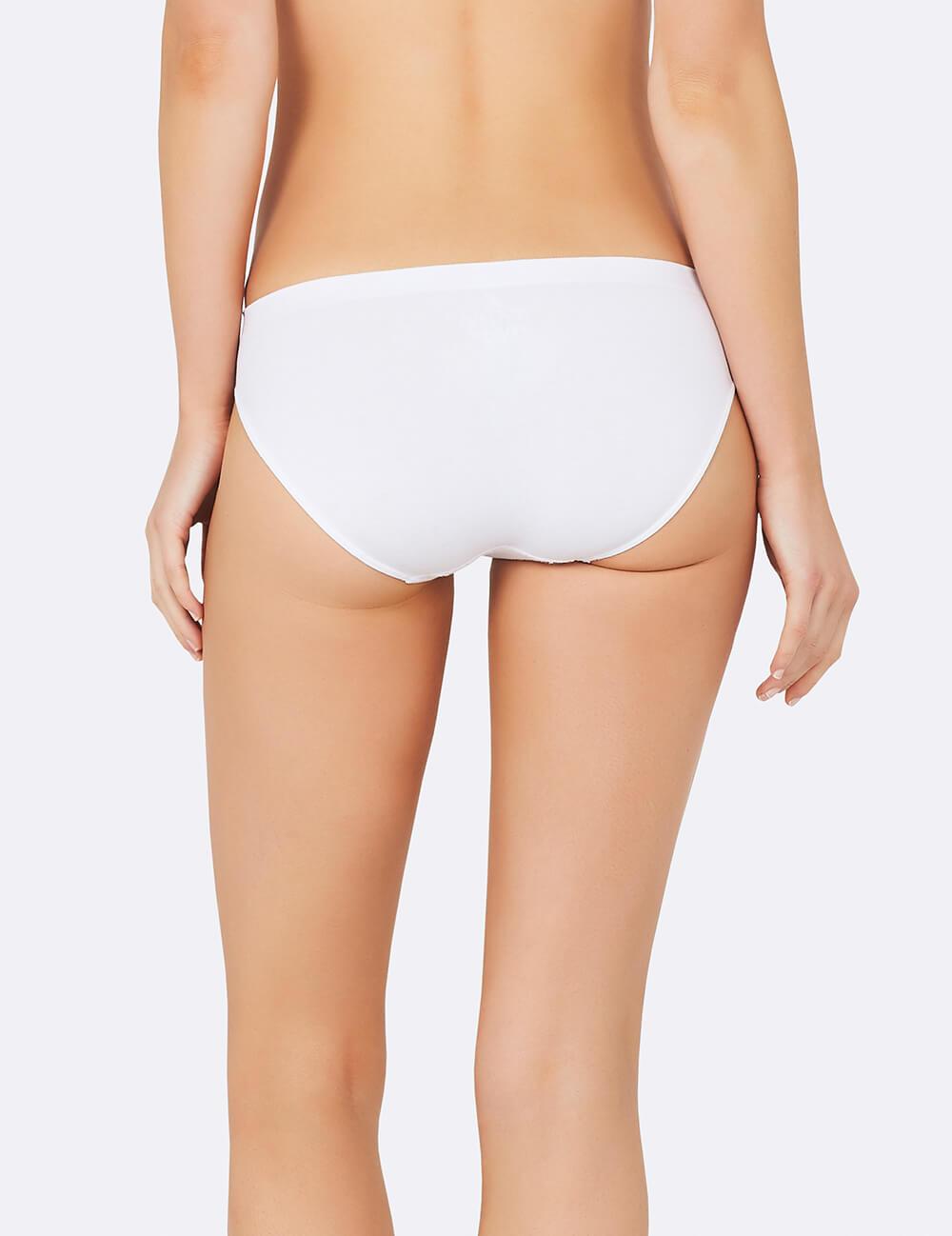 Women's Classic Bikini Underwear, White, Boody Bamboo Eco Wear, Organic  - 4