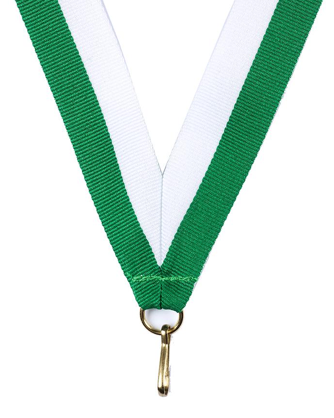 Medaljband Långt 800x22 mm - Grön/Vit