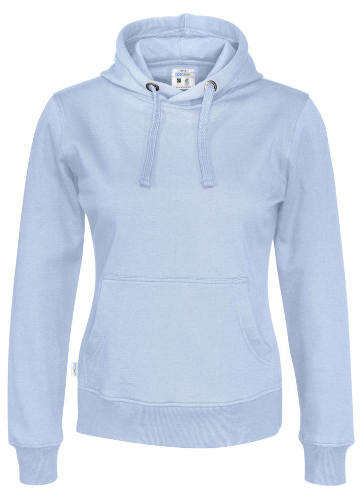 Hoodie - Dam - Cottover - Fairtrade & Ekologisk GOTS - 14 olika färger - 9