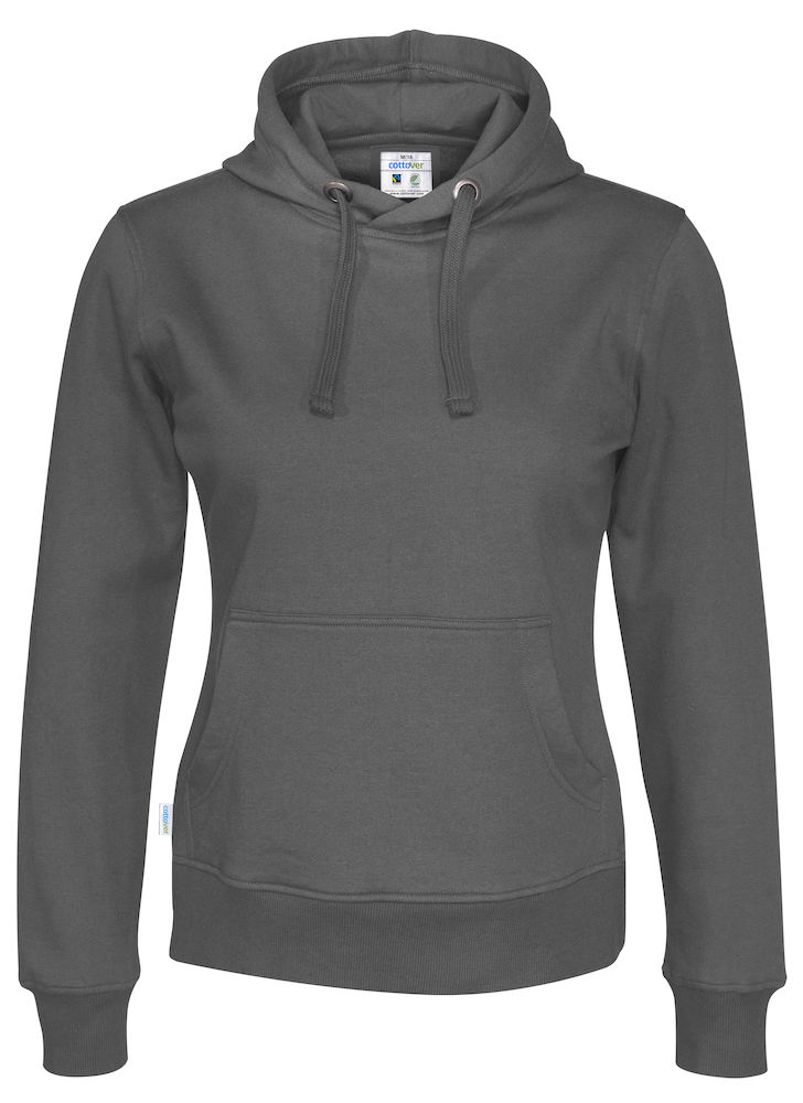 Hoodie - Dam - Cottover - Fairtrade & Ekologisk GOTS - 14 olika färger - 13