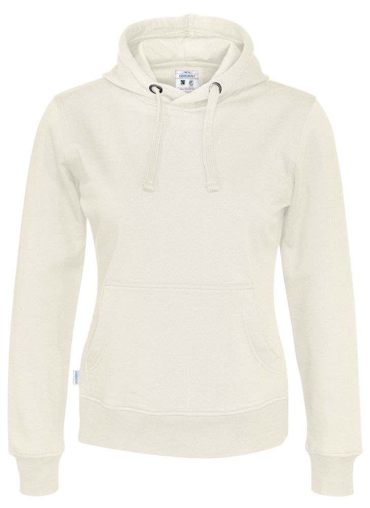 Hoodie - Dam - Cottover - Fairtrade & Ekologisk GOTS - 14 olika färger - 4