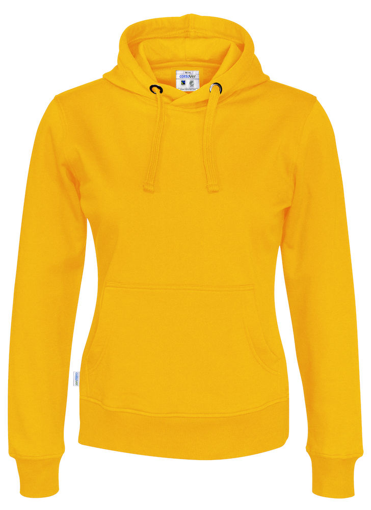 Hoodie - Dam - Cottover - Fairtrade & Ekologisk GOTS - 14 olika färger - 5